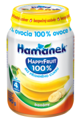 banana snack HappyFruit 100% Hamánek