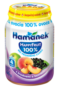 snack with peach and elderberry HappyFruit Hamánek