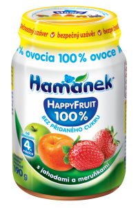 snack with strawberries and apricots HappyFruit Hamánek