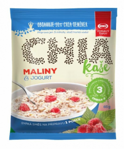 chia porridge raspberry yogurt Semix