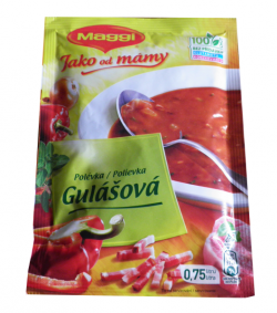 The goulash soup from Mom Maggi