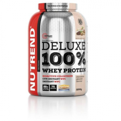 Deluxe 100% Whey Protein cheesecake strawberry, lemon cheesecake, pudding vanilla, cinnamon snail Nutrend